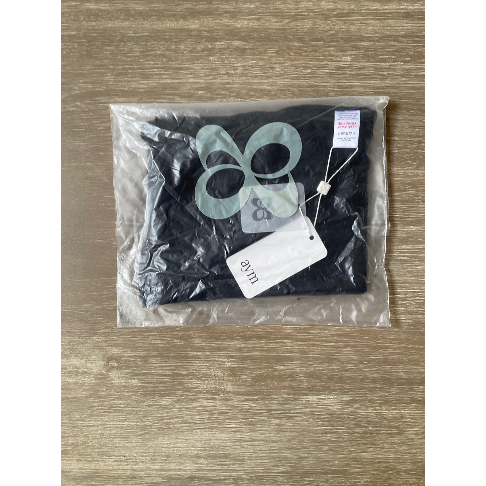 Aym Studio Styling Drape Scarf Midnight Black One Size New With Tags — image 4 of 5